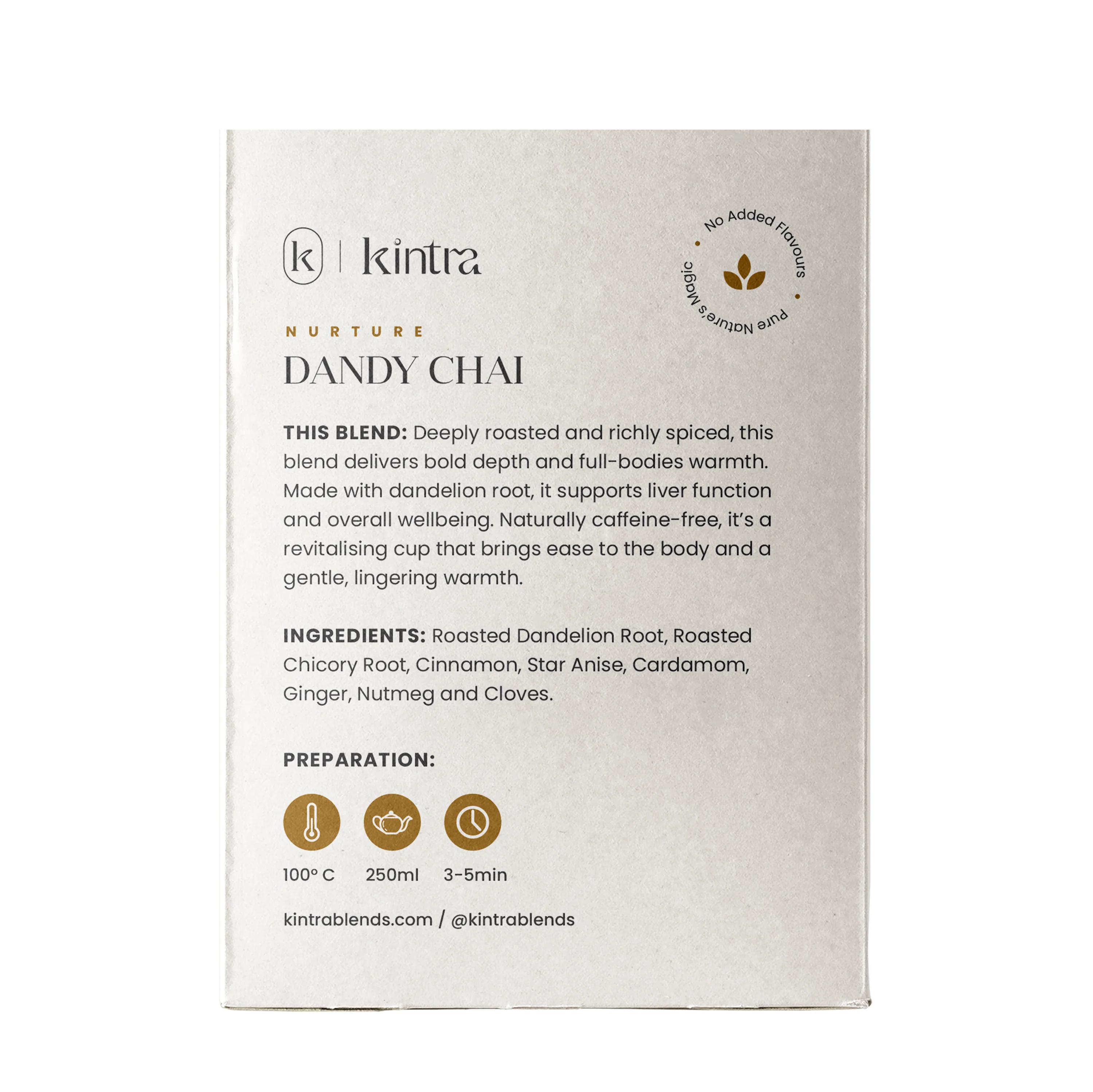 Kintra Foods Dandy Chai Blend Sachets x32 90g - Image 2