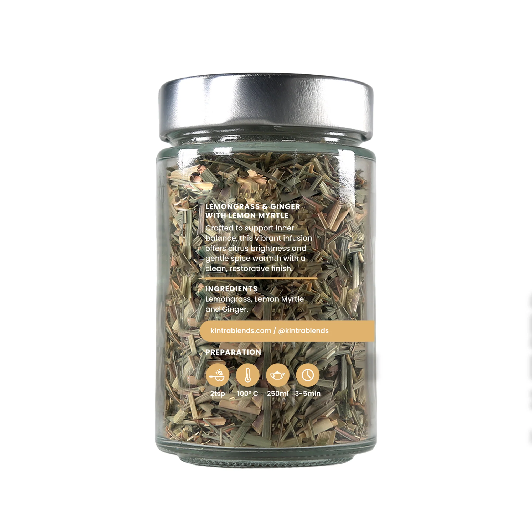 Kintra Lemongrass and Ginger with Lemon Myrtle 70g - Image 2