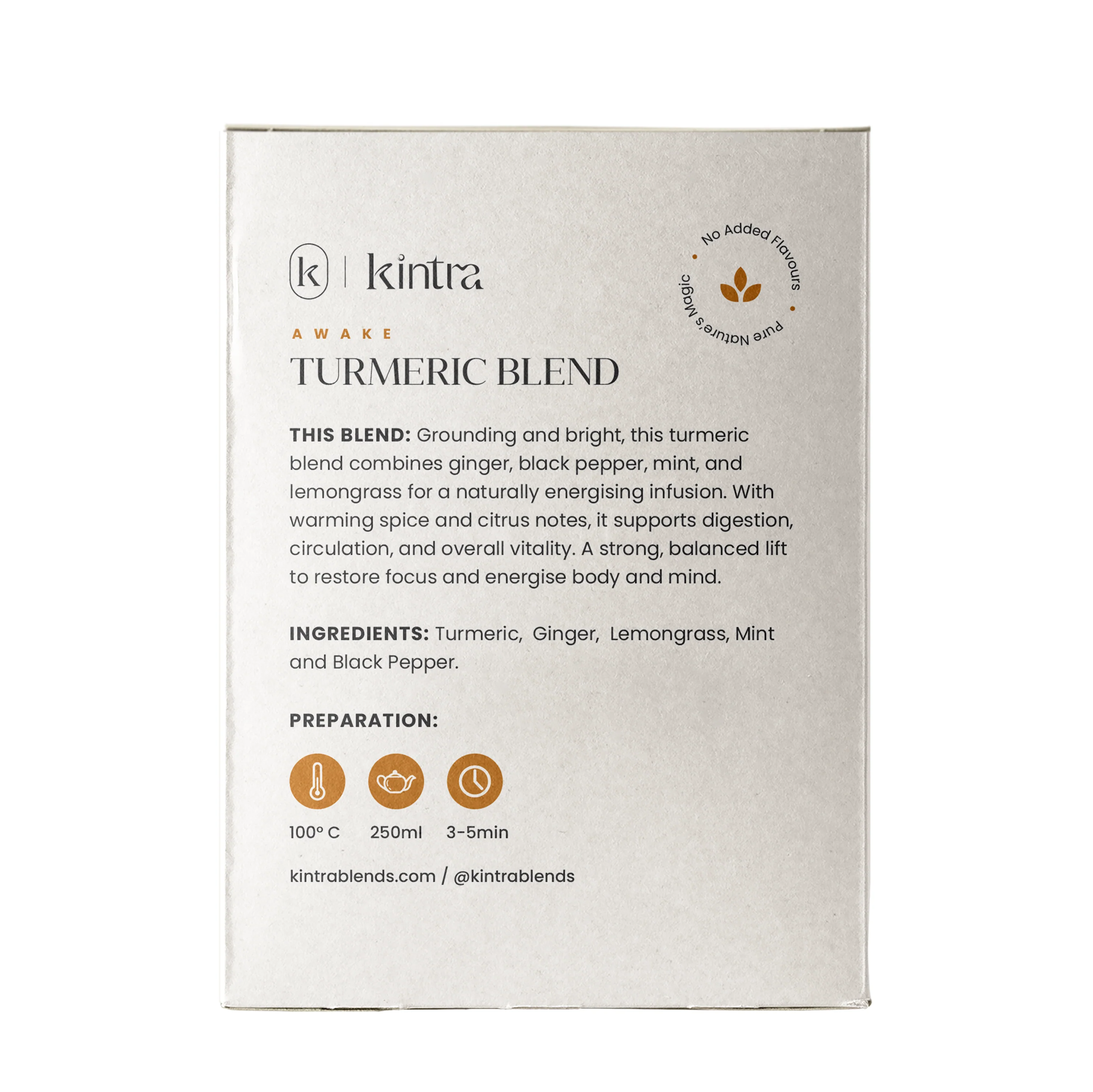 Kintra Foods Turmeric Blend Herbal Teabags x25 50g - Image 2