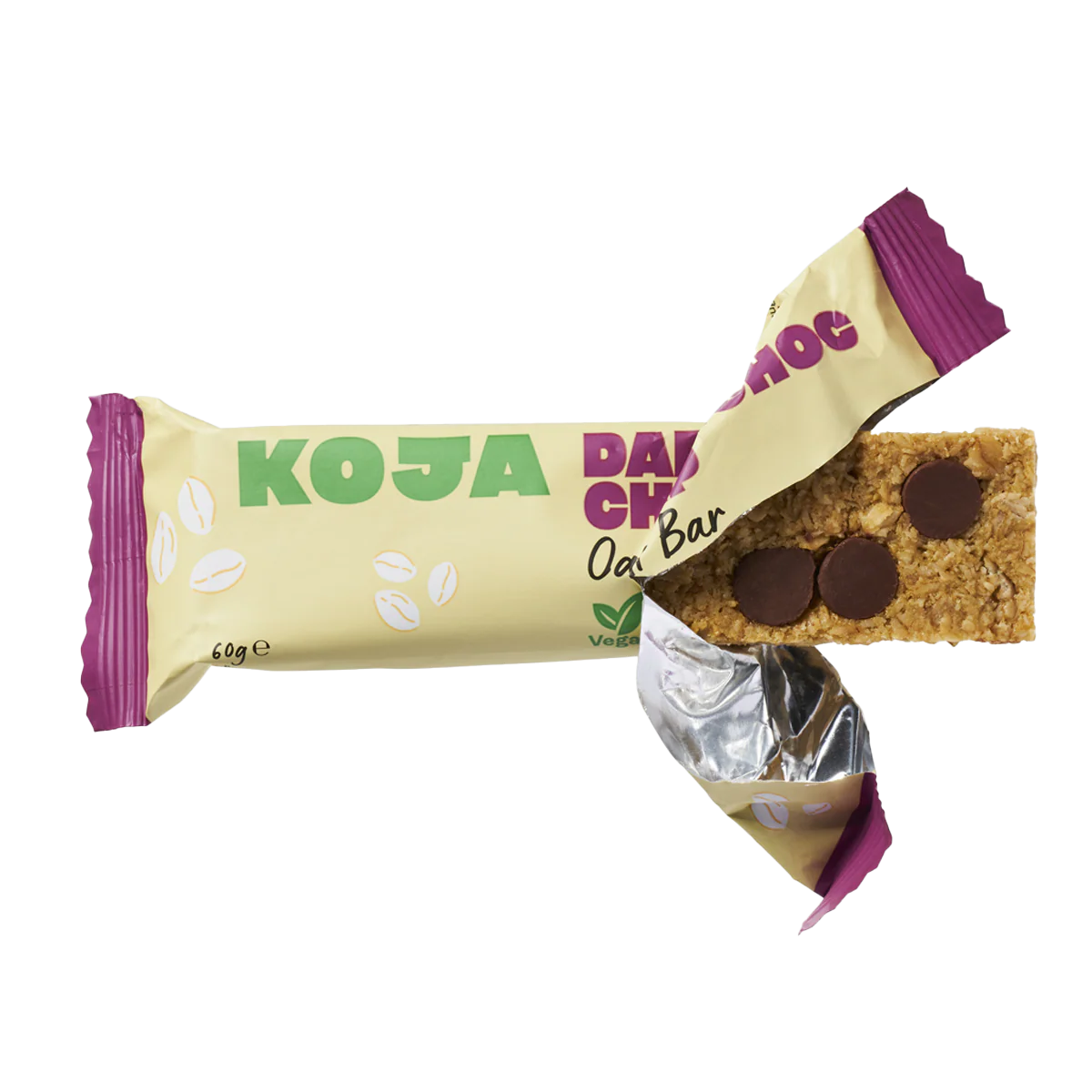 Koja Oat Bar Dark Choc Chip 60g - Image 2