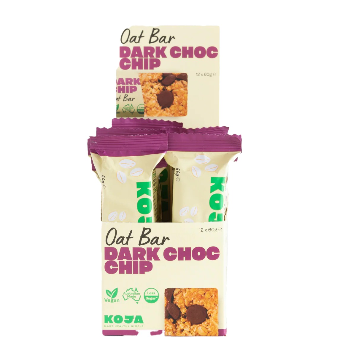Koja Oat Bar Dark Choc Chip 60g - Image 3