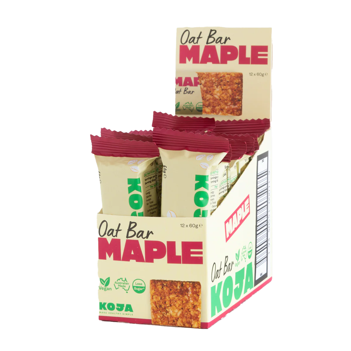 Koja Oat Bar Maple 60g - Image 3
