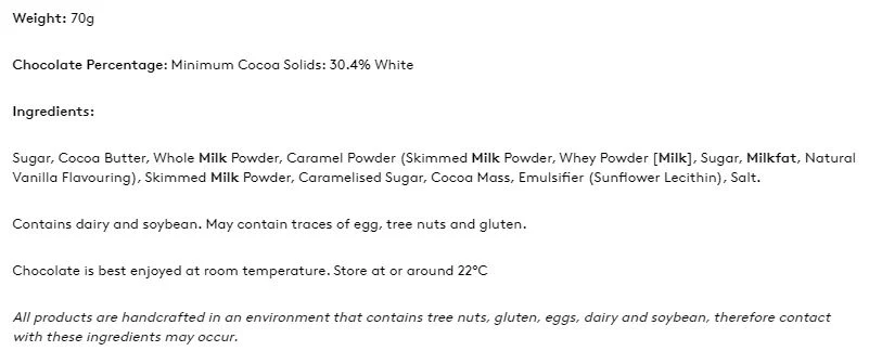 Koko Black Caramelised White Chocolate Golden White Dotties Cube 70g - Image 3