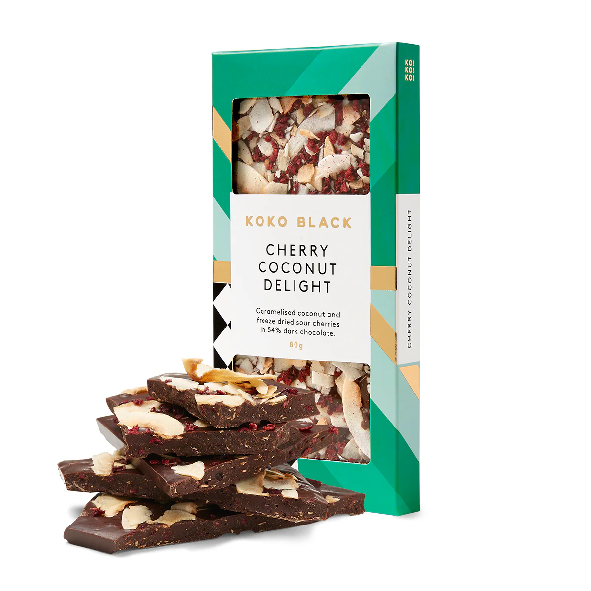 Koko Black Dark Chocolate Coco Cherry Delight 80g