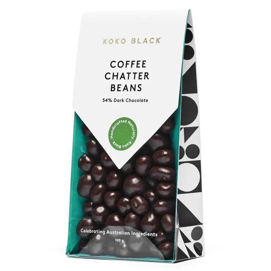 Koko Black Coffee Chatter Beans Dark Chocolate 100g - Image 2