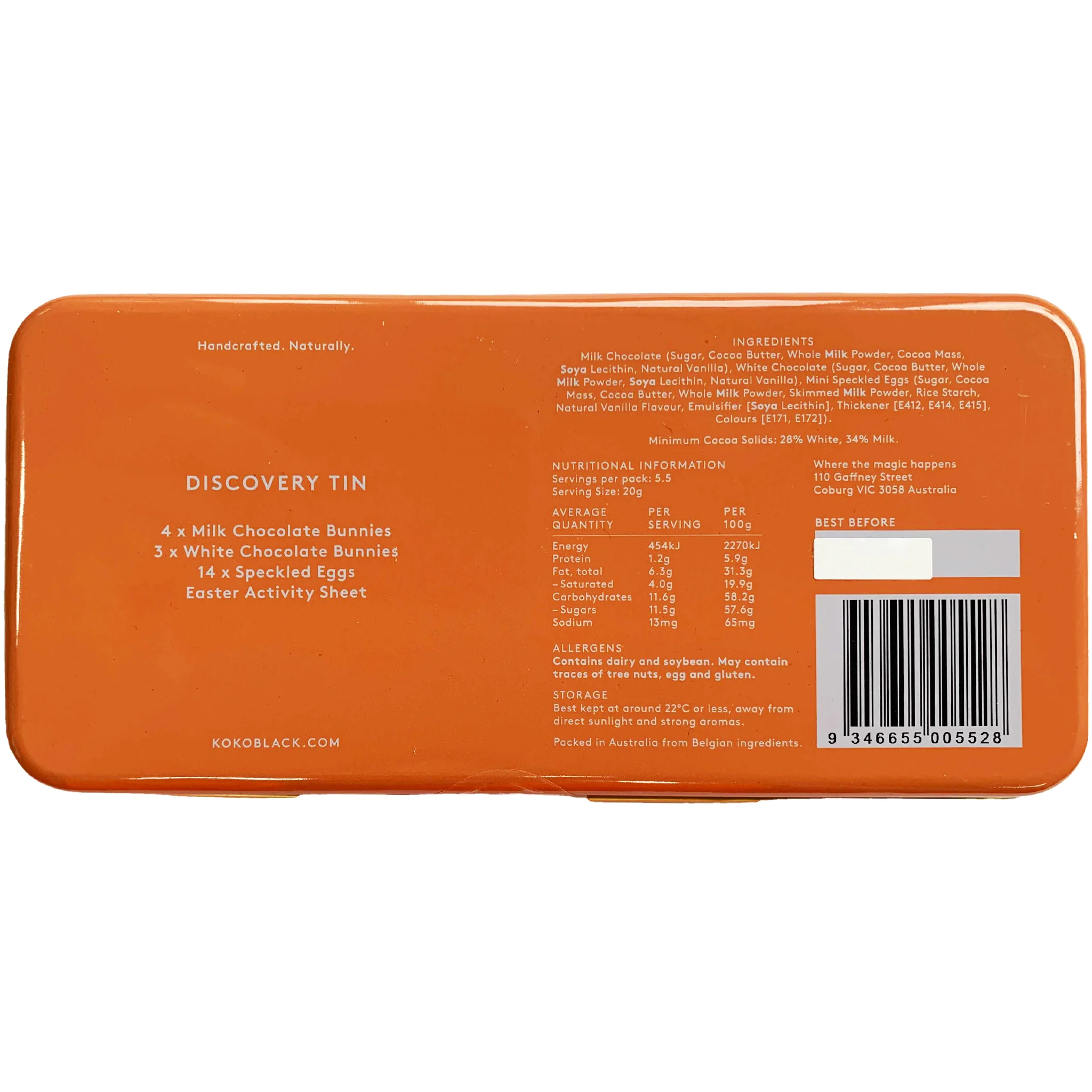 Koko Black Discovery Tin Milk and White Chocolate 110g - Image 3
