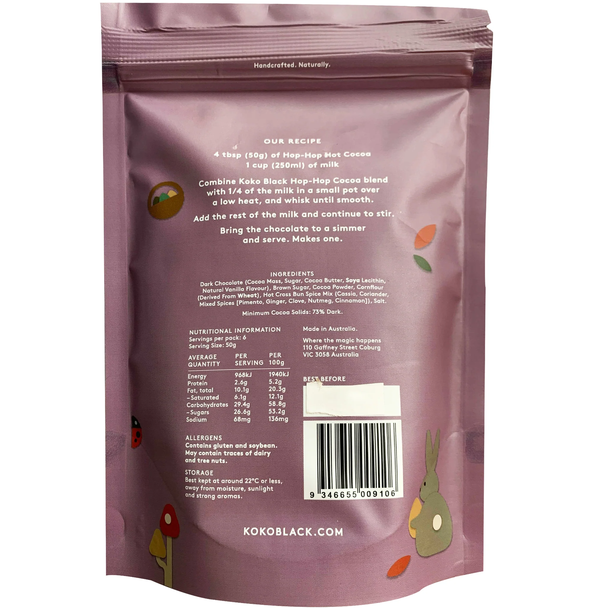 Koko Black Hop-Hop Hot Cocoa 300g - Image 2
