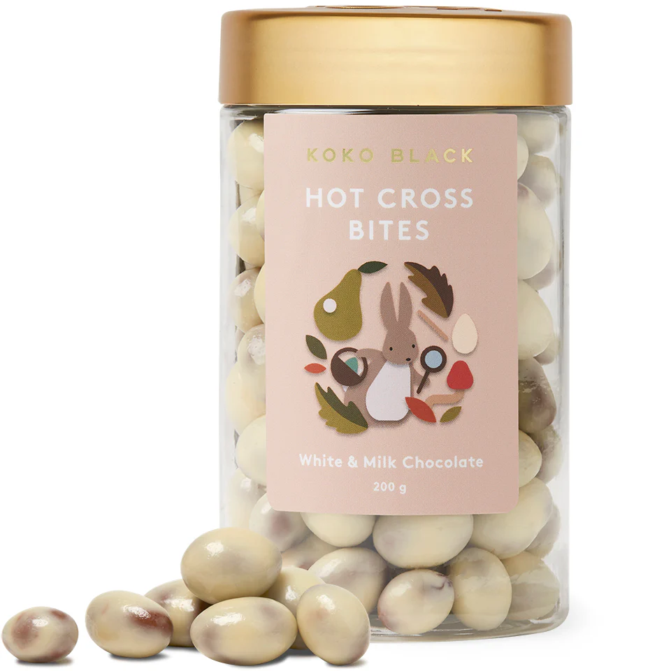 Koko Black Hot Cross Bites White and Milk Chocolate 200g - Image 3