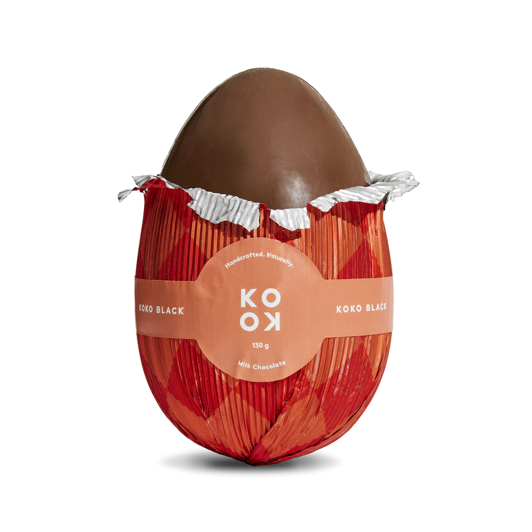 Koko Black Large Milk Chocolate Egg 130g - Image 2