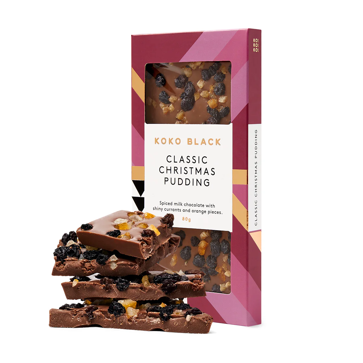 Koko Black Milk Chocolate Classic Christmas Pudding 80g