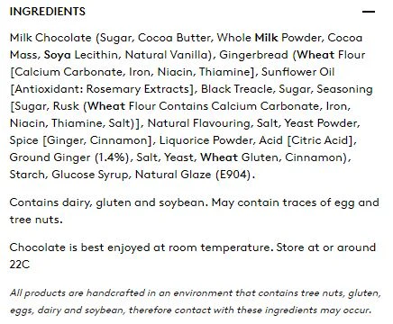 Koko Black Milk Chocolate Gingerbread Bites 180g - Image 3