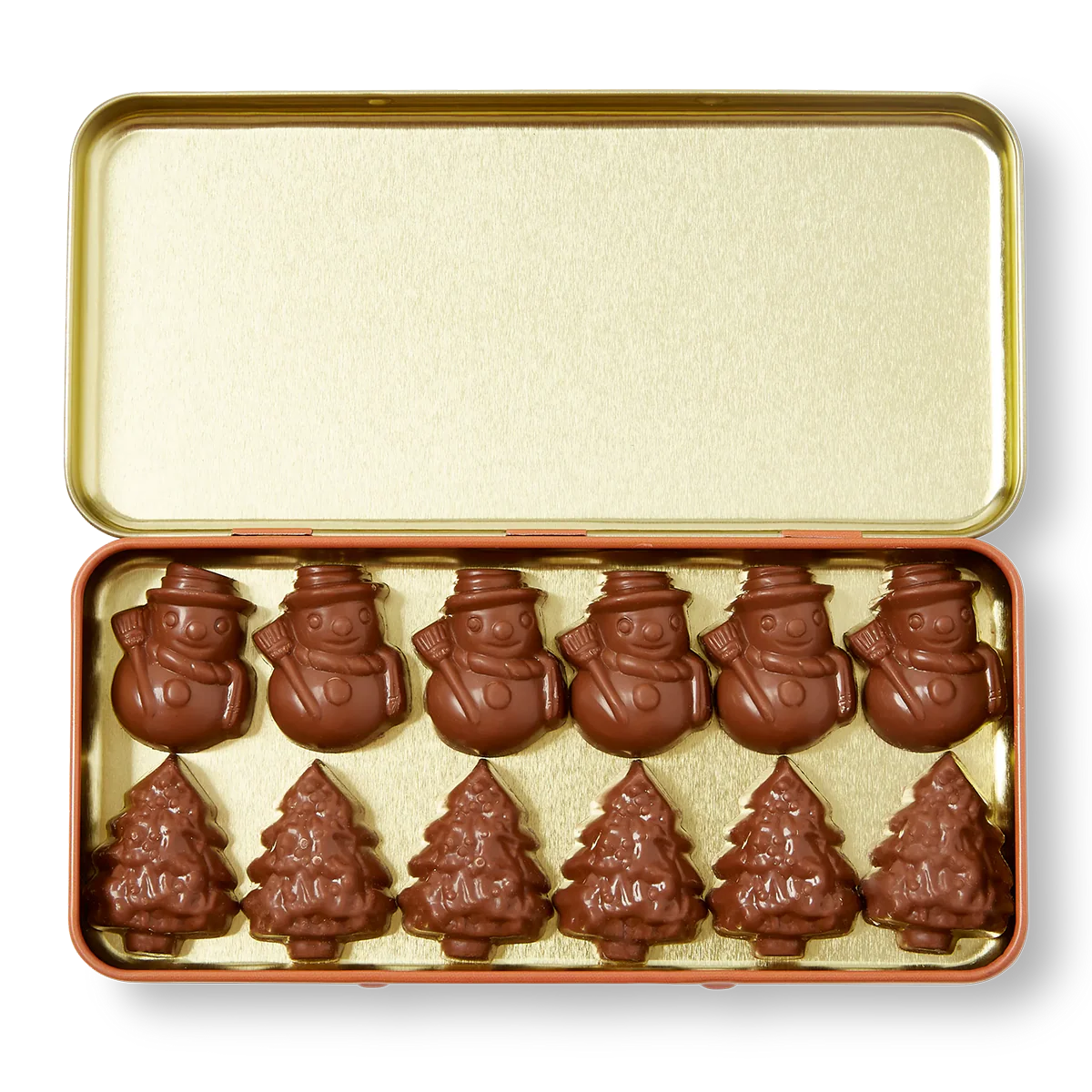 Koko Black Milk Chocolate Silly Snowmen and Topsy Trees Tin 150g - Image 2