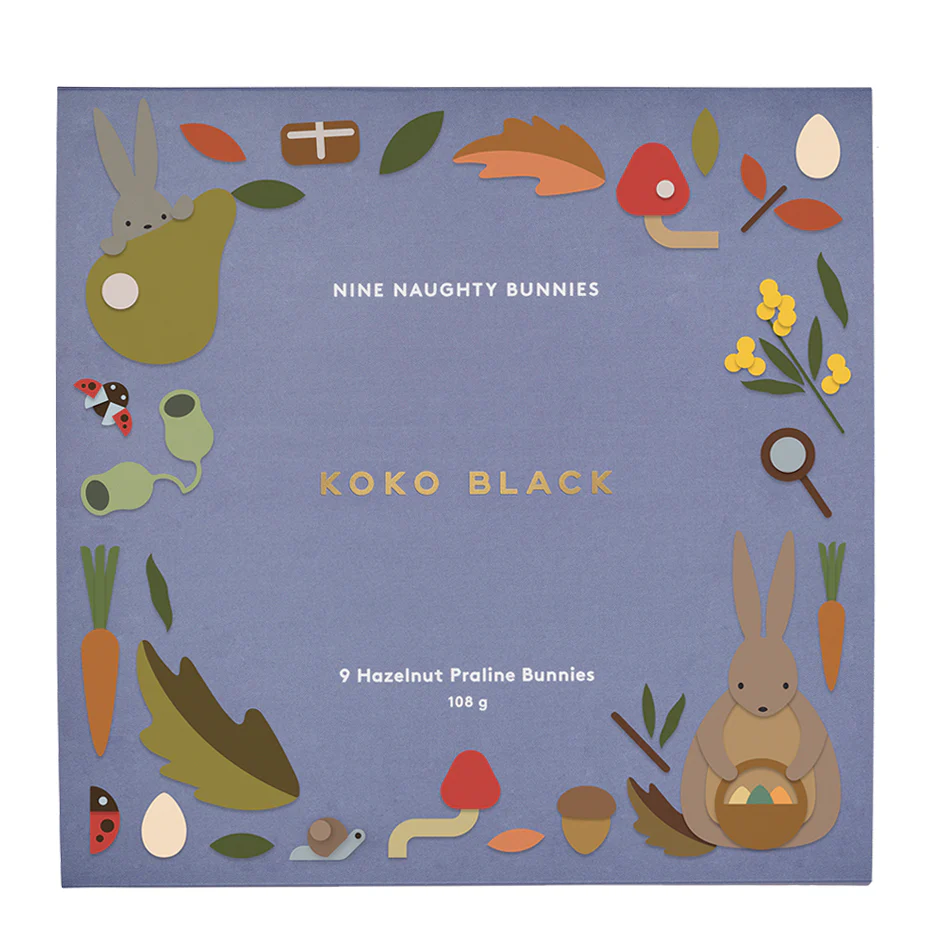 Koko Black Nine Naughty Hazelnut Praline Bunnies 100g