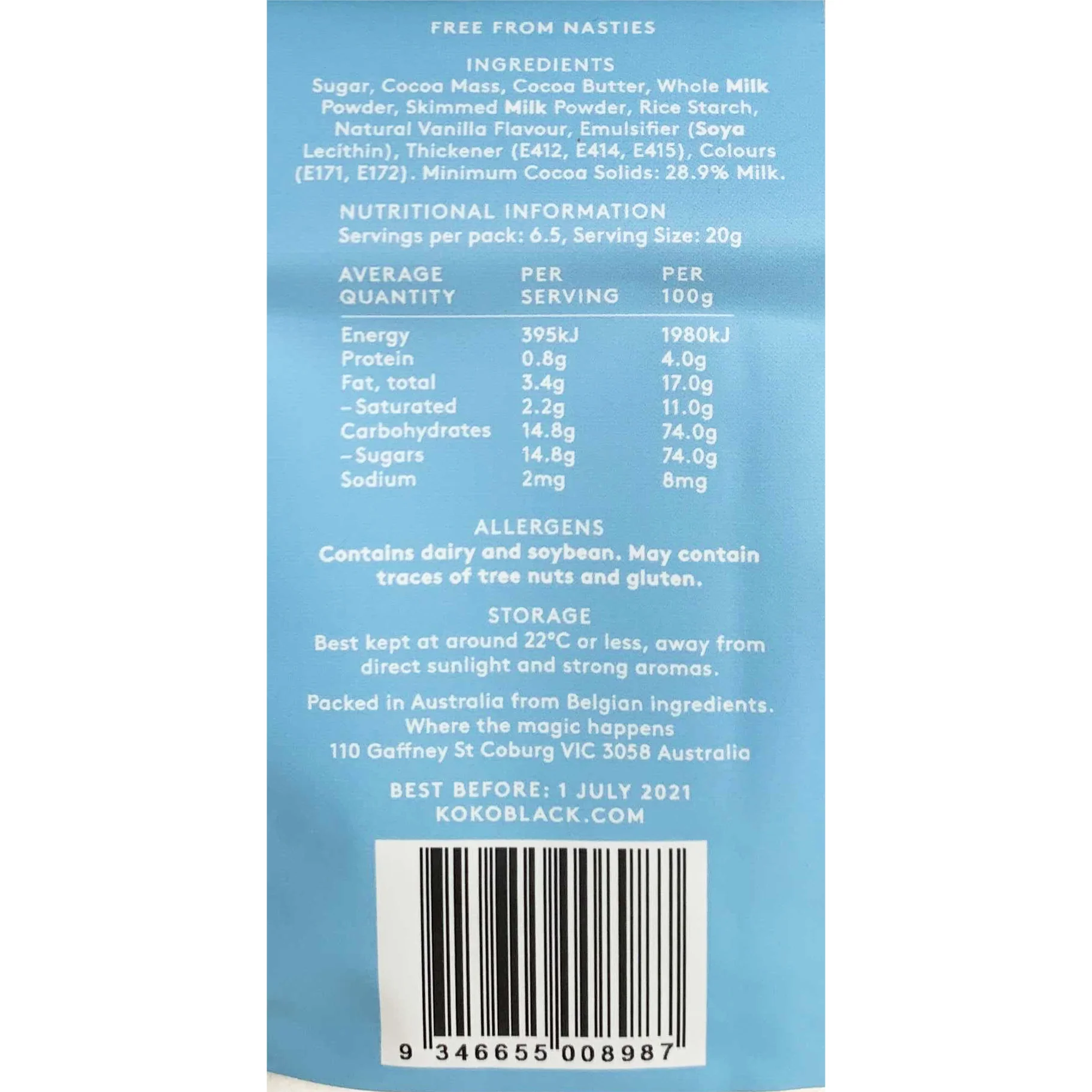 Koko Black Speckled Little Eggs 150g - Image 2