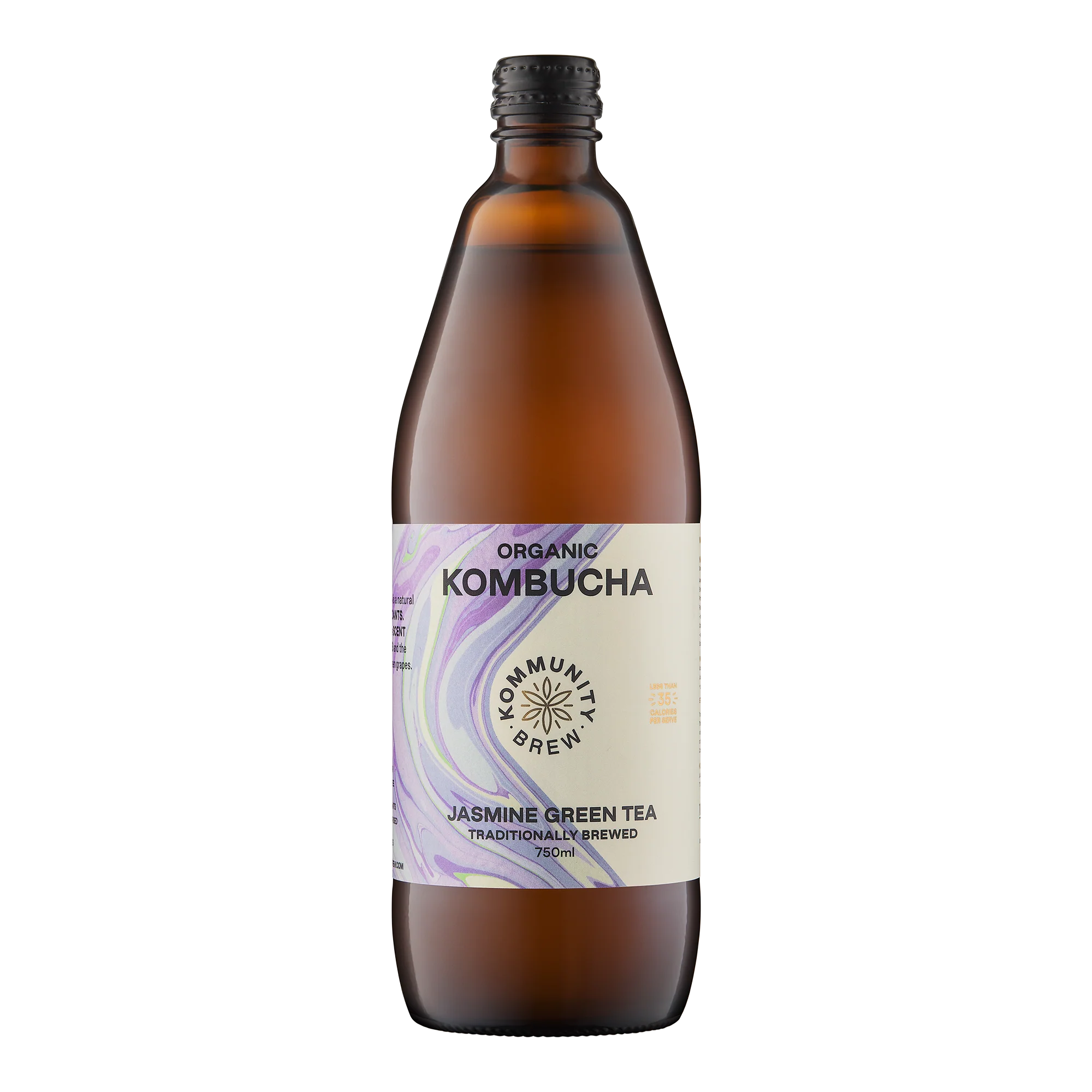 Kommunity Brew Organic Kombucha Jasmine Green Tea 750ml