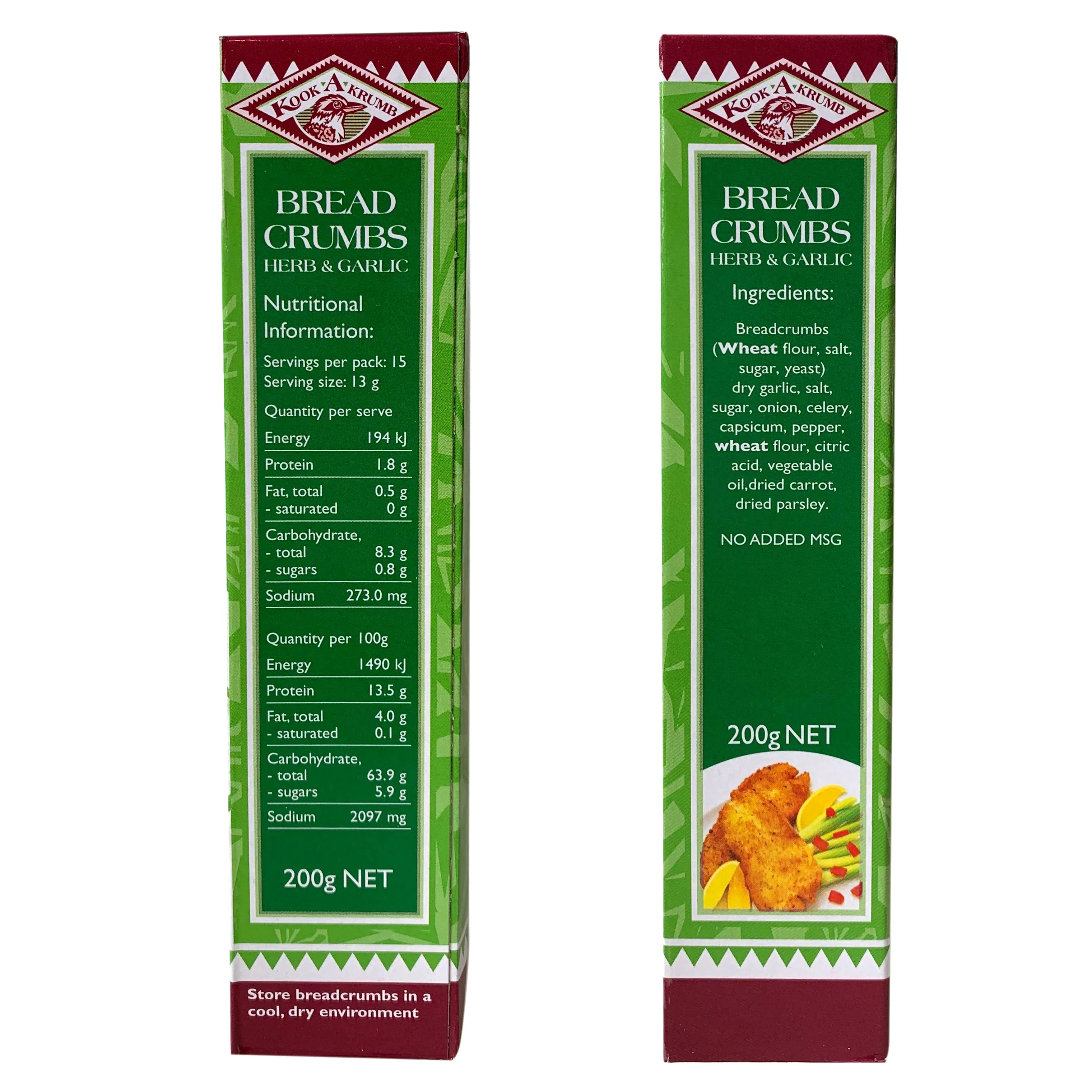 Kook A Krumb Herb and Garlic Bread Crumbs 200g - Image 3