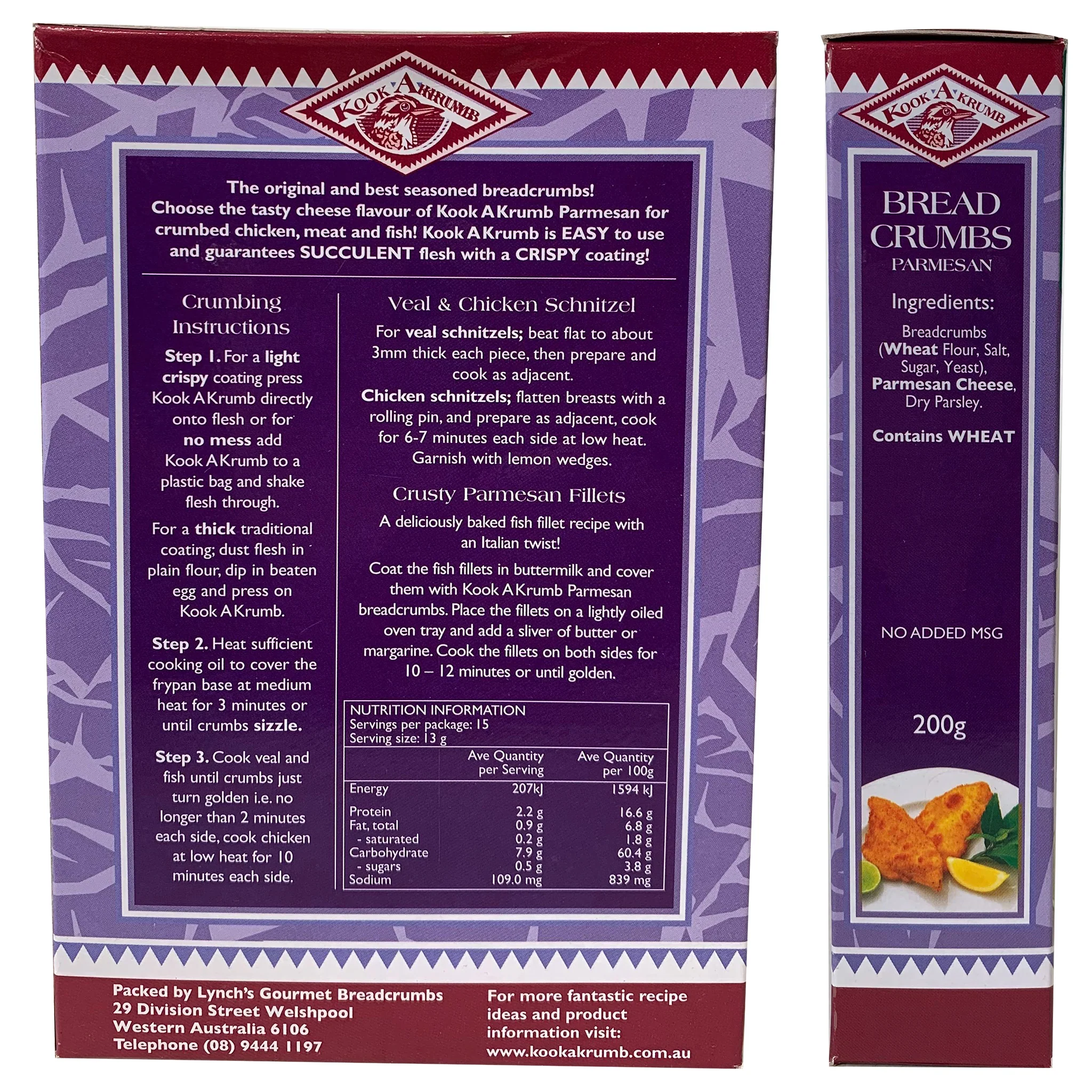 Kook A Krumb Parmesan Bread Crumbs 200g - Image 2