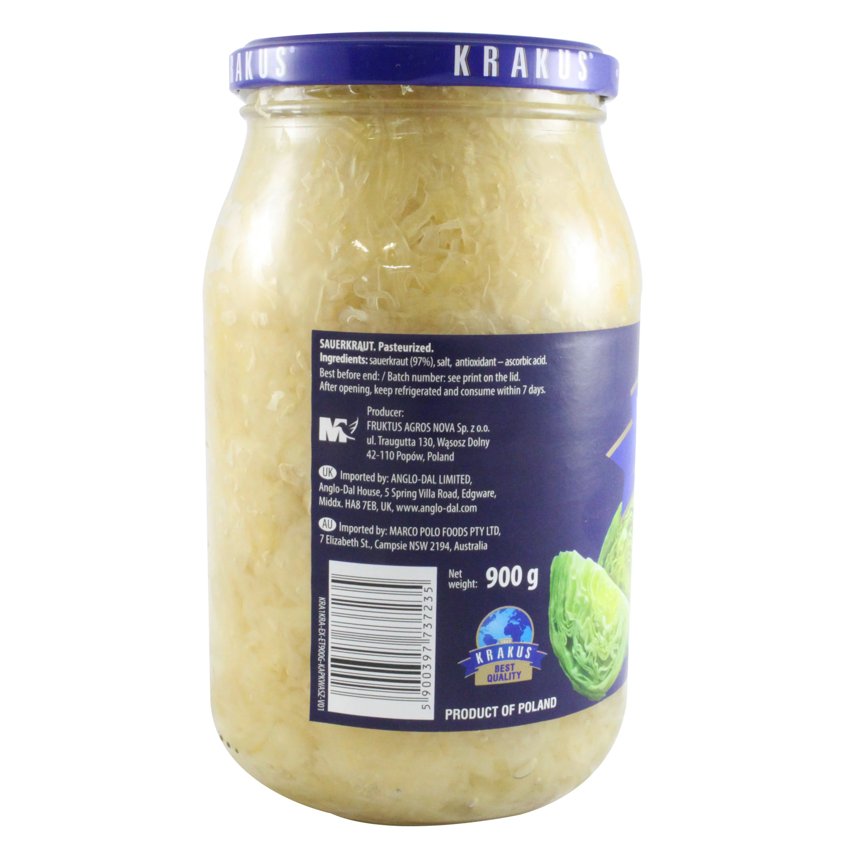 Krakus Sauerkraut 900g - Image 3
