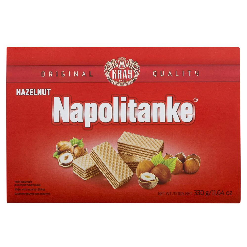 Kras Hazelnut Napolitanke Wafers 330g