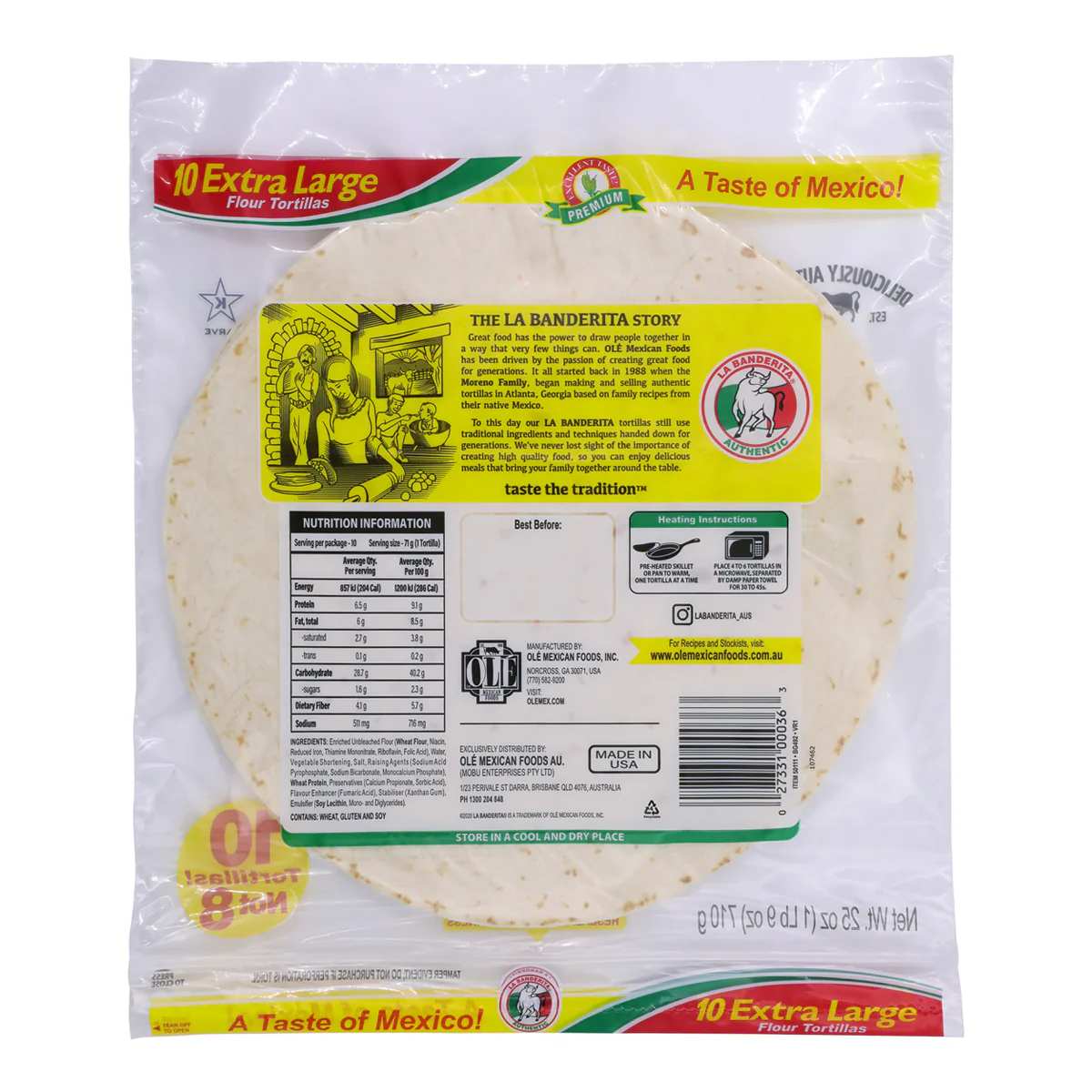 La Banderita Burrito Grande x10 710g - Image 2
