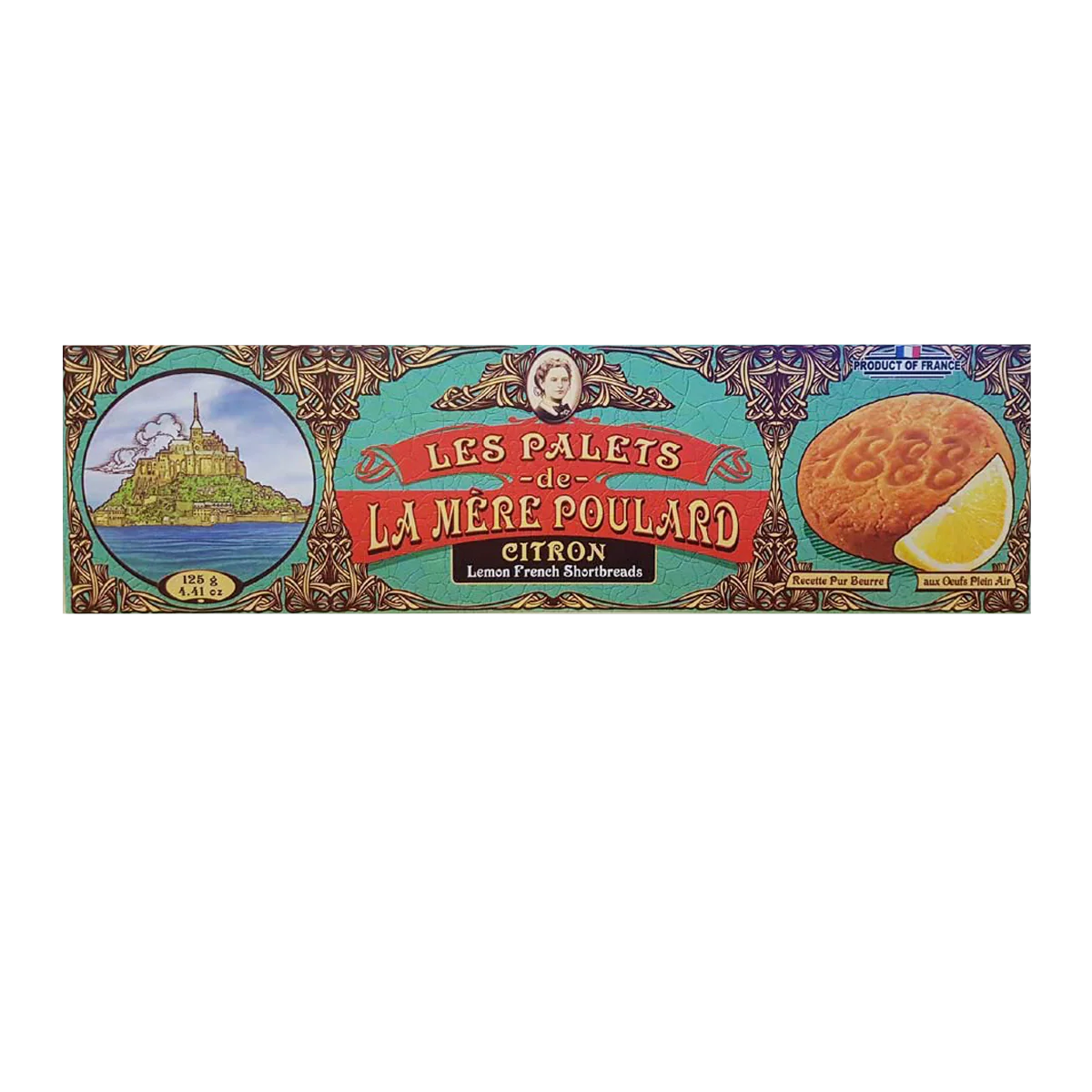 La Mere Poulard Shortbread Lemon 125g