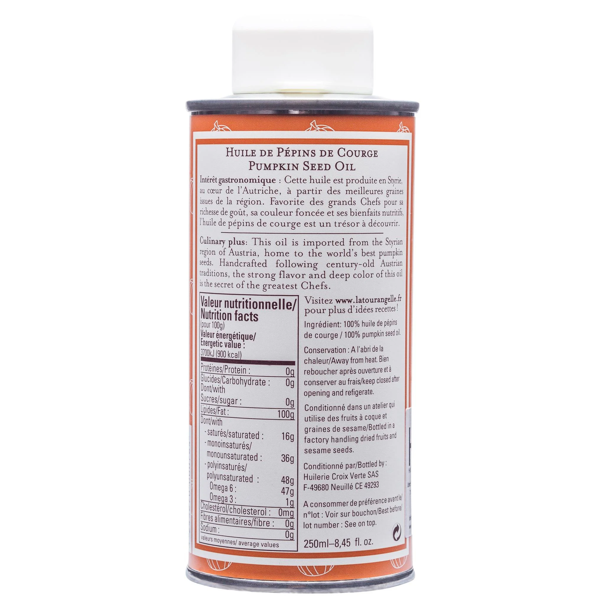 La Tourangelle Pumpkin Oil 250ml - Image 2