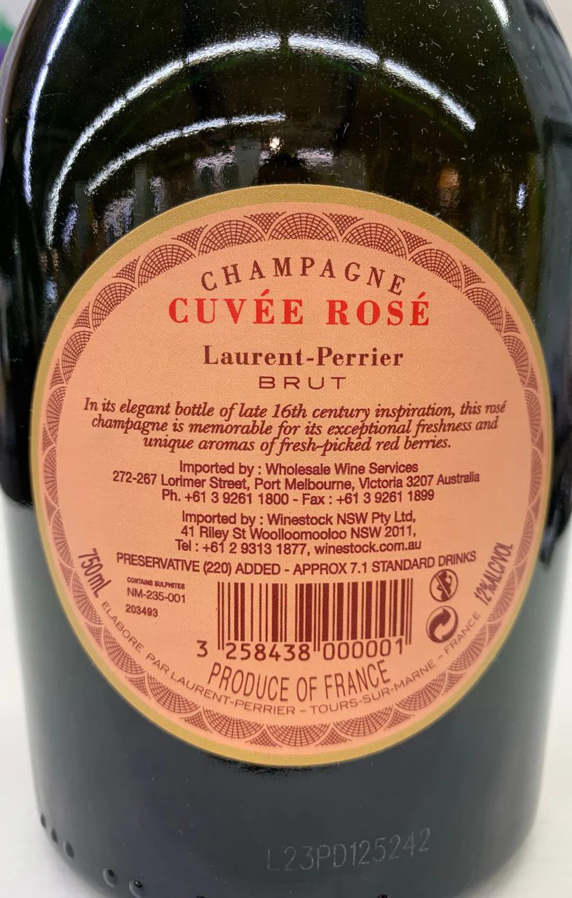 Laurent Perrier Cuvee Rose Champagne Brut France 750ml - Image 2
