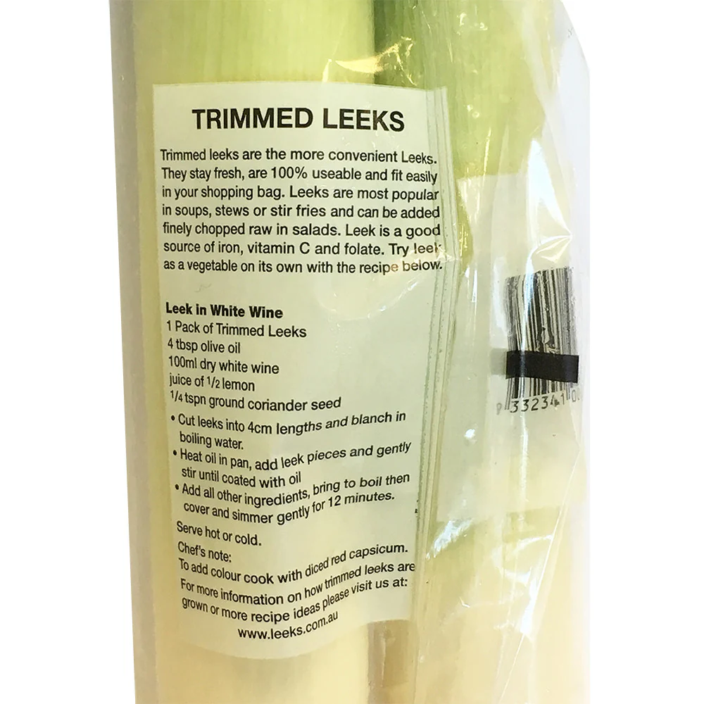 Leeks Trimmed Prepack Each - Image 3
