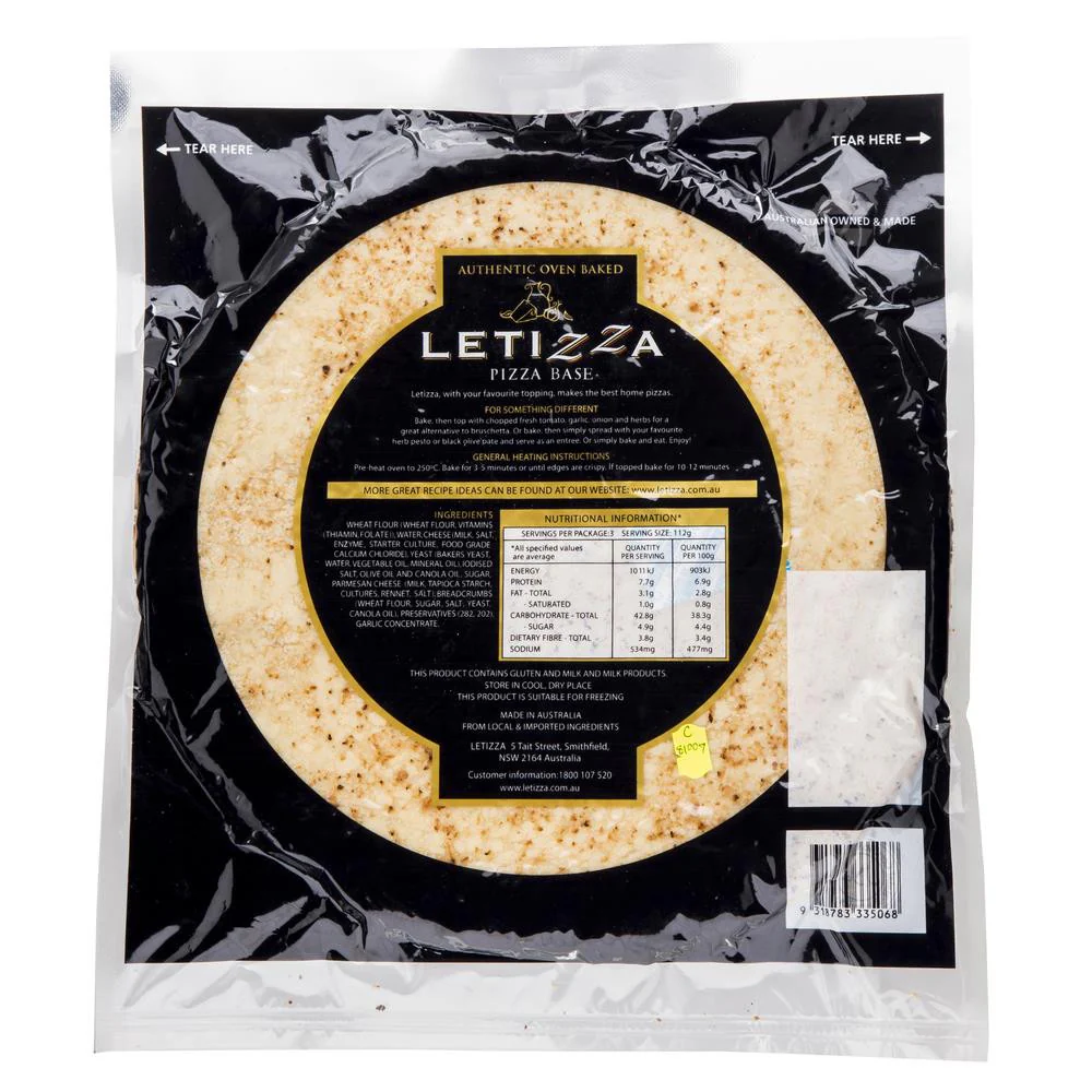 Letizza Pizza Base x2 400g - Image 3