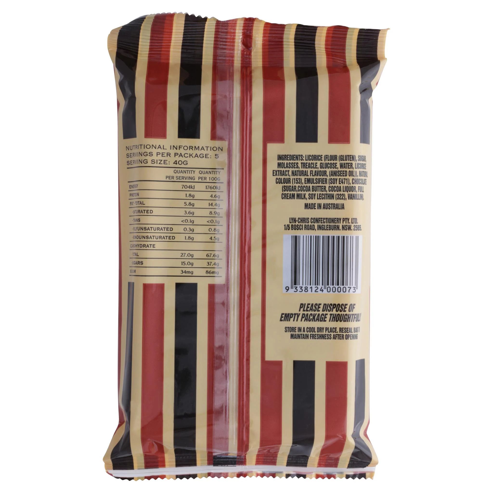 Licorice Lovers Chocolate Coated Licorice 200g - Image 2