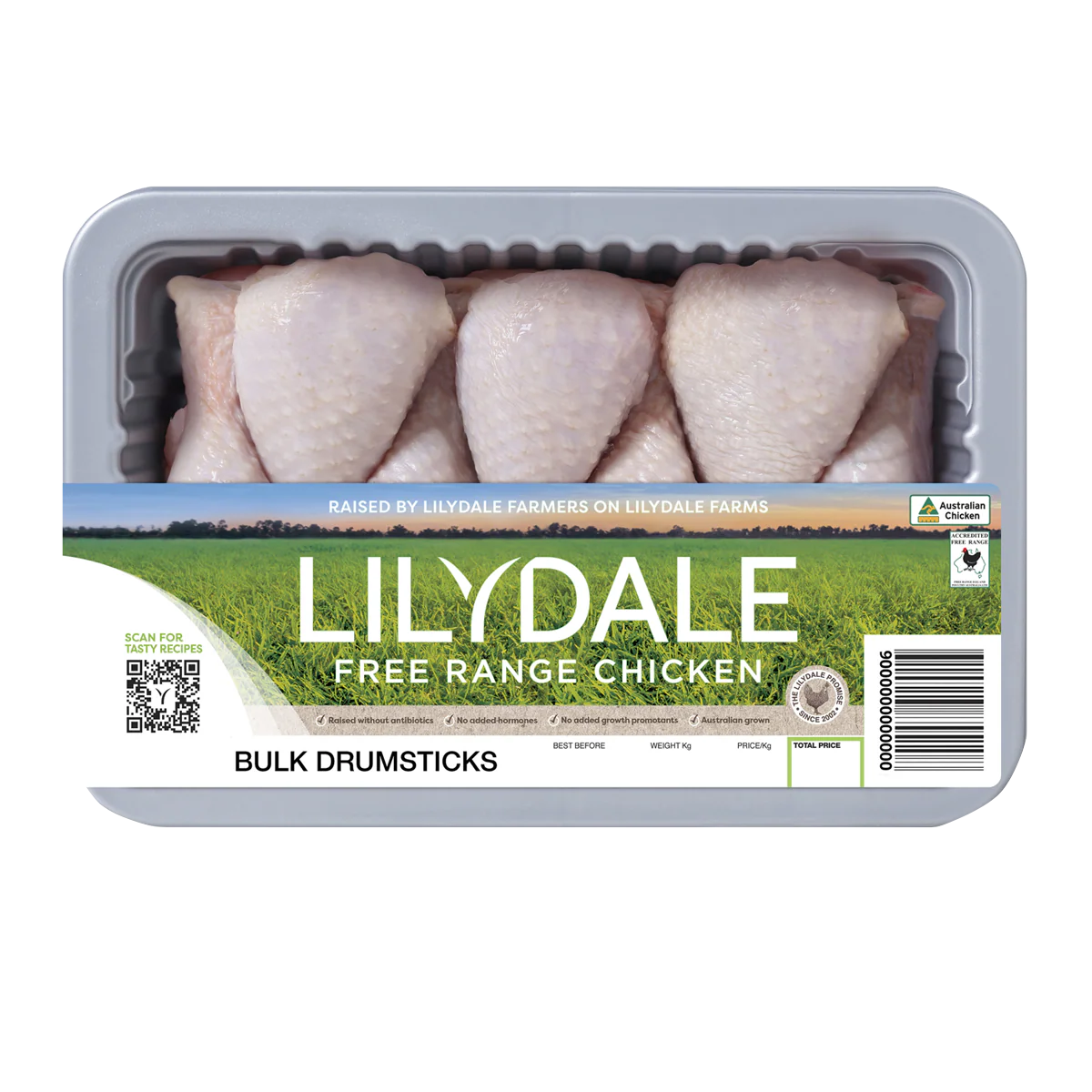 Lilydale Free Range Chicken Drumsticks 950g-1.15kg
