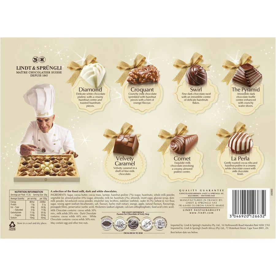 Lindt Dark and White Chocolates Prestige Selection 345g - Image 2