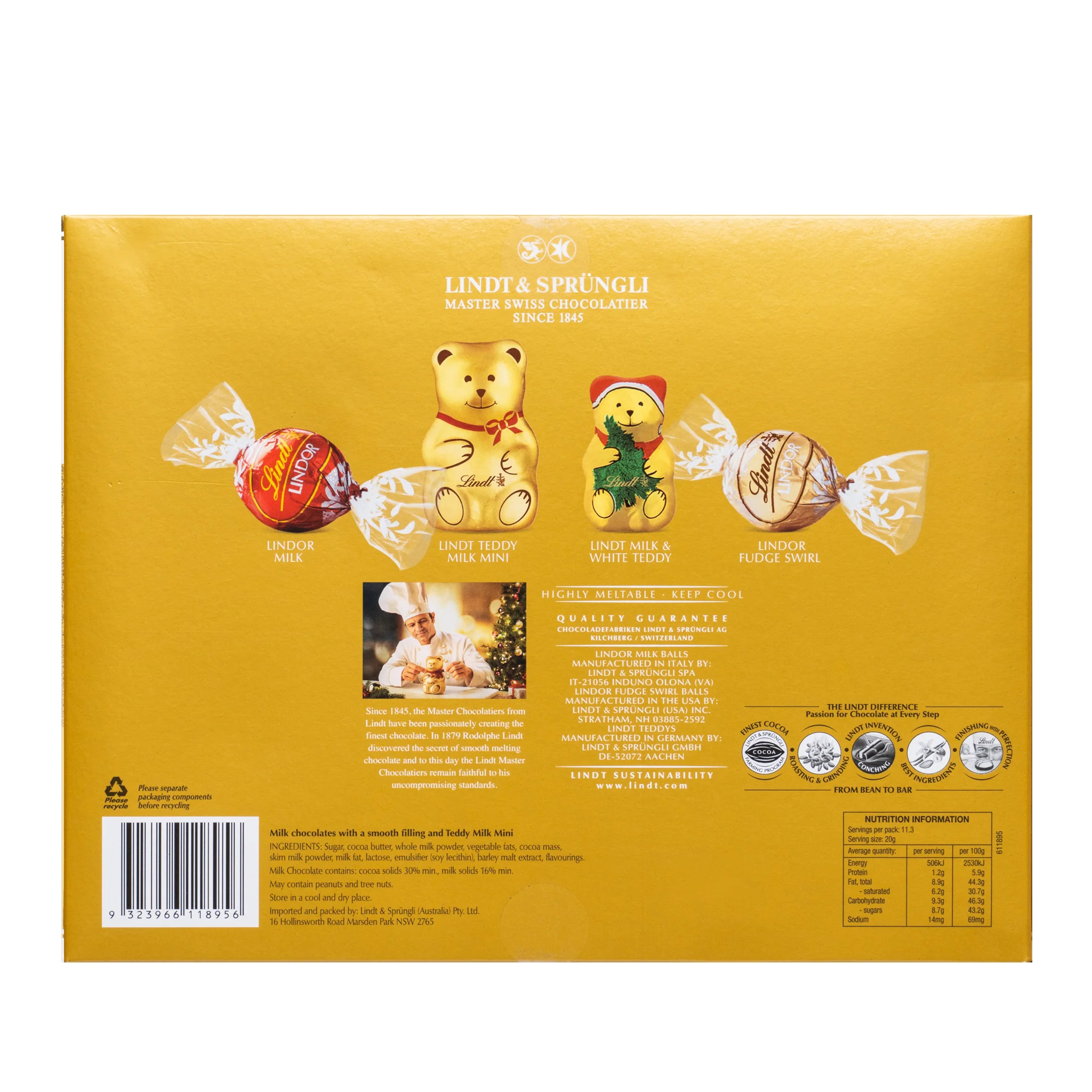 Lindt Festive Selection Chocolate Gift Box 225g - Image 2