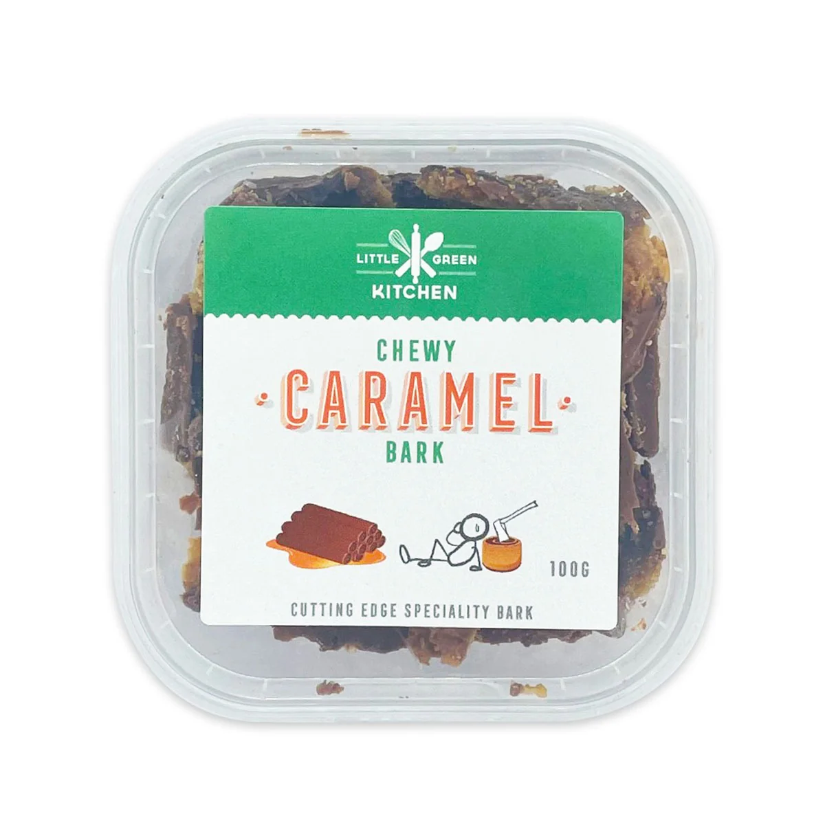 Little Green Kitchen Chewy Caramel Bark 100g