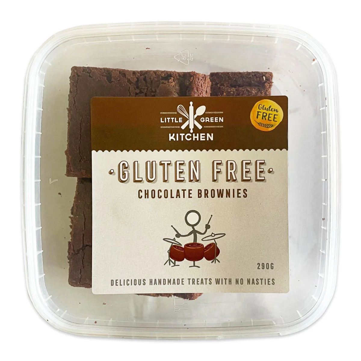 Little Green Kitchen Gluten Free Fudge Brownies 290g