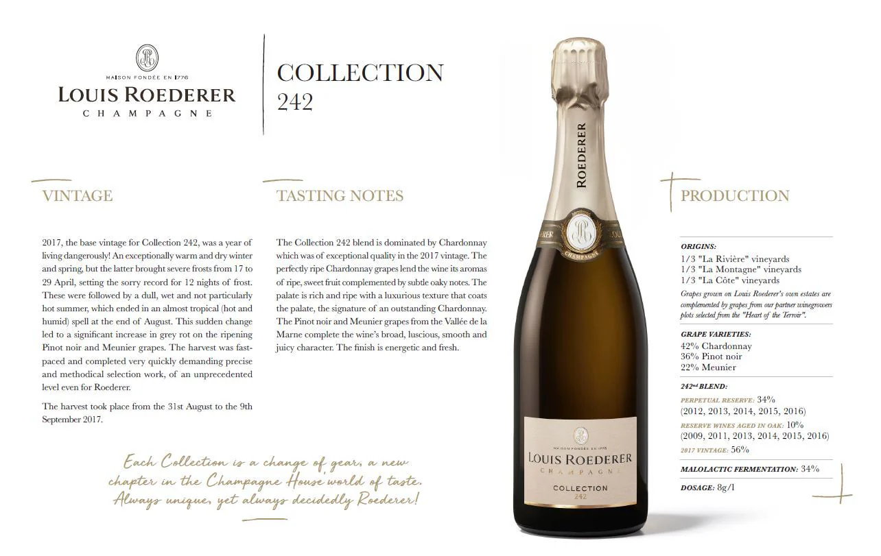 Louis Roederer Champagne Collection 242 France 750ml - Image 2