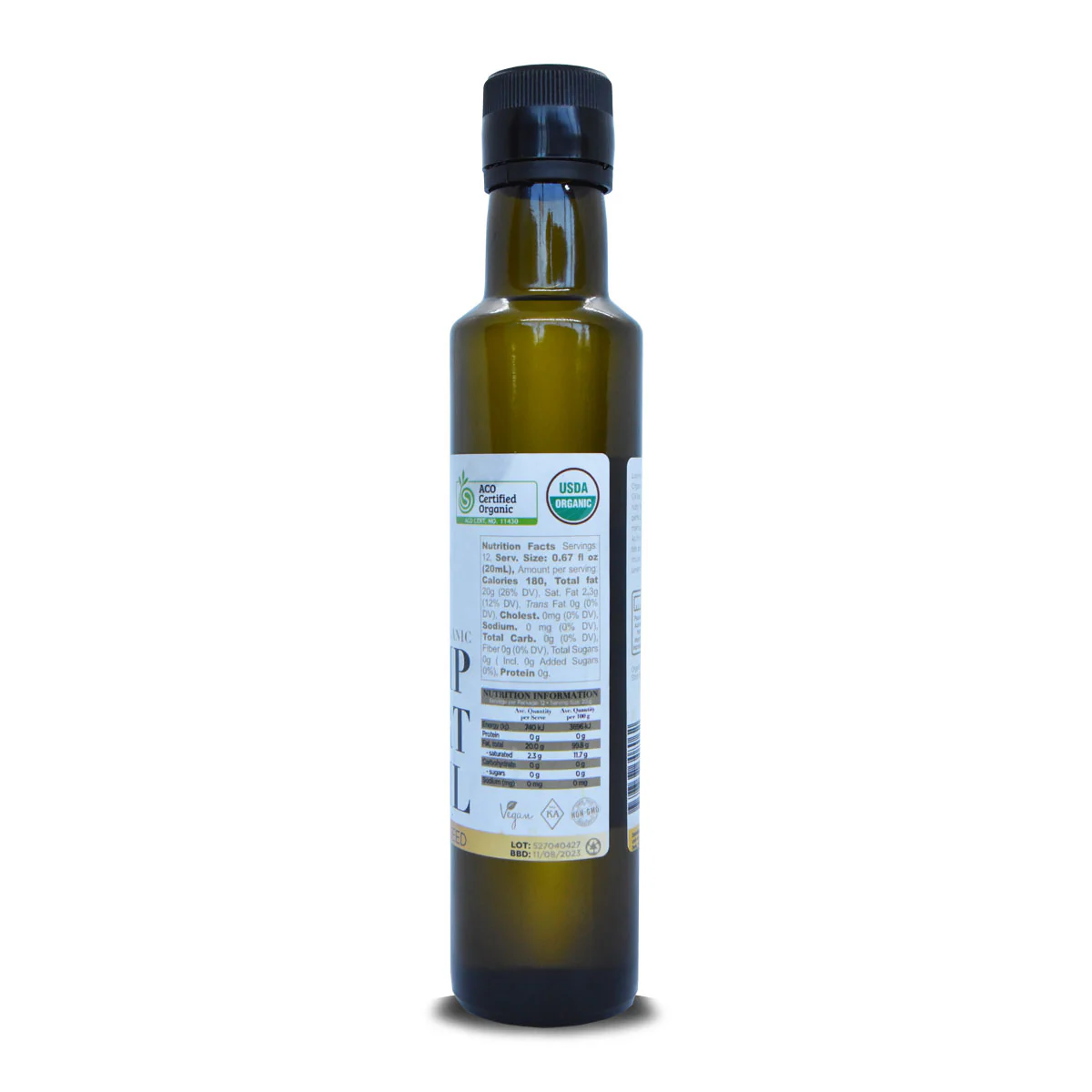 Lovin Body Organic Hemp Seed Oil 250ml - Image 2