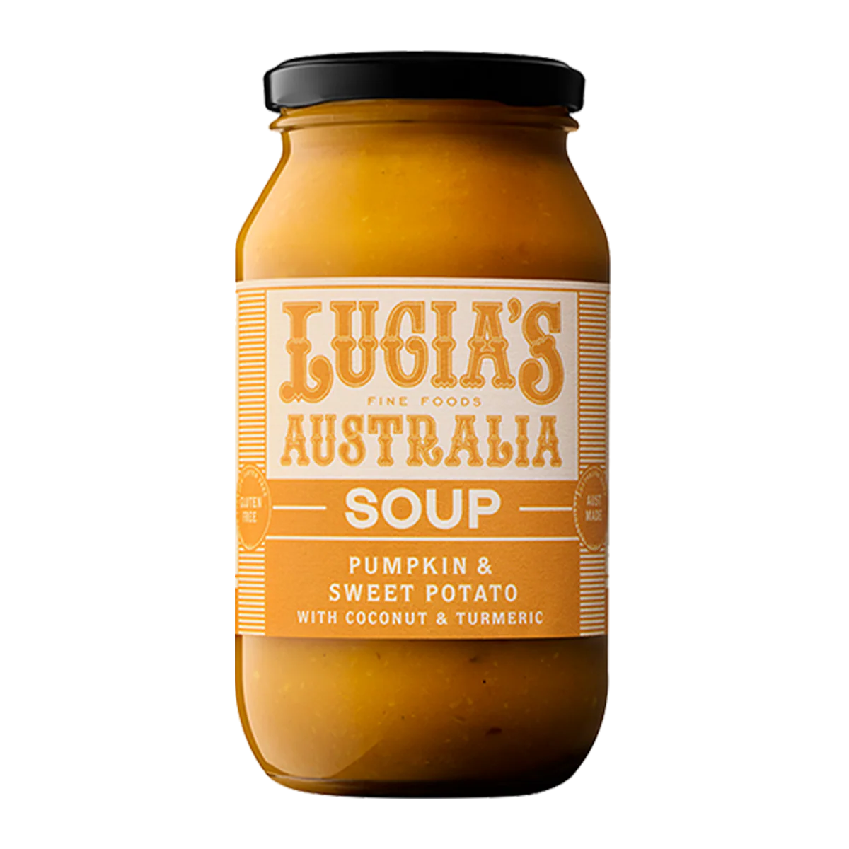 Lucia's Pumpkin & Sweet Potato with Coconut & Turmeric Soup 500g