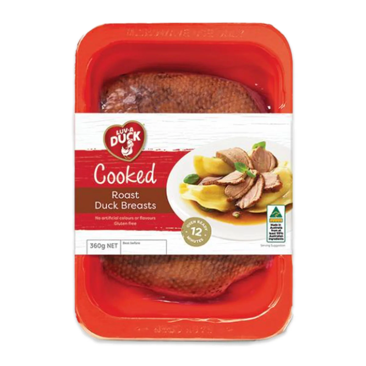 Luv-a Duck Cooked Roast Duck Breasts 360g
