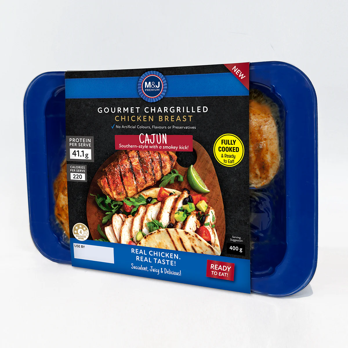 M&J Char Grilled Chicken Cajun 400g - Image 3