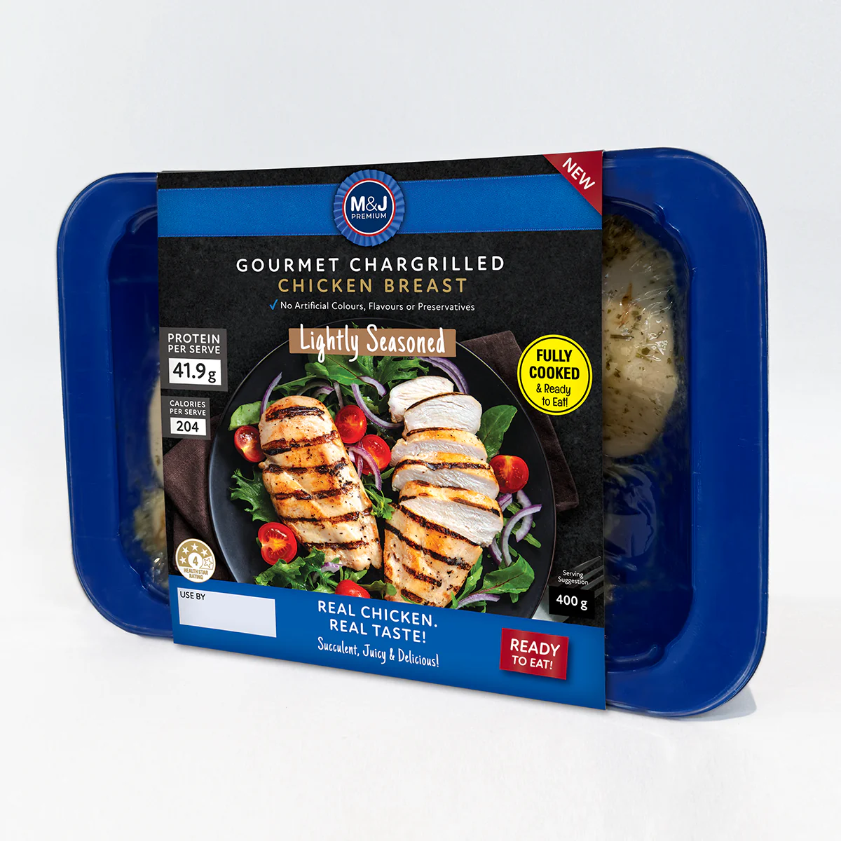 M&J Char Grilled Chicken Lightly Seasoned 400g - Image 3