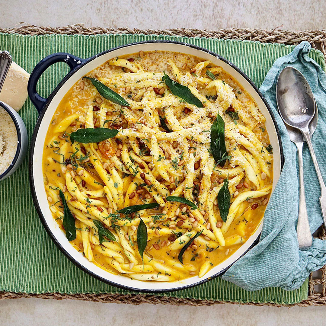 Maccheroni Pasta - with Pumpkin Sage and Pecorino