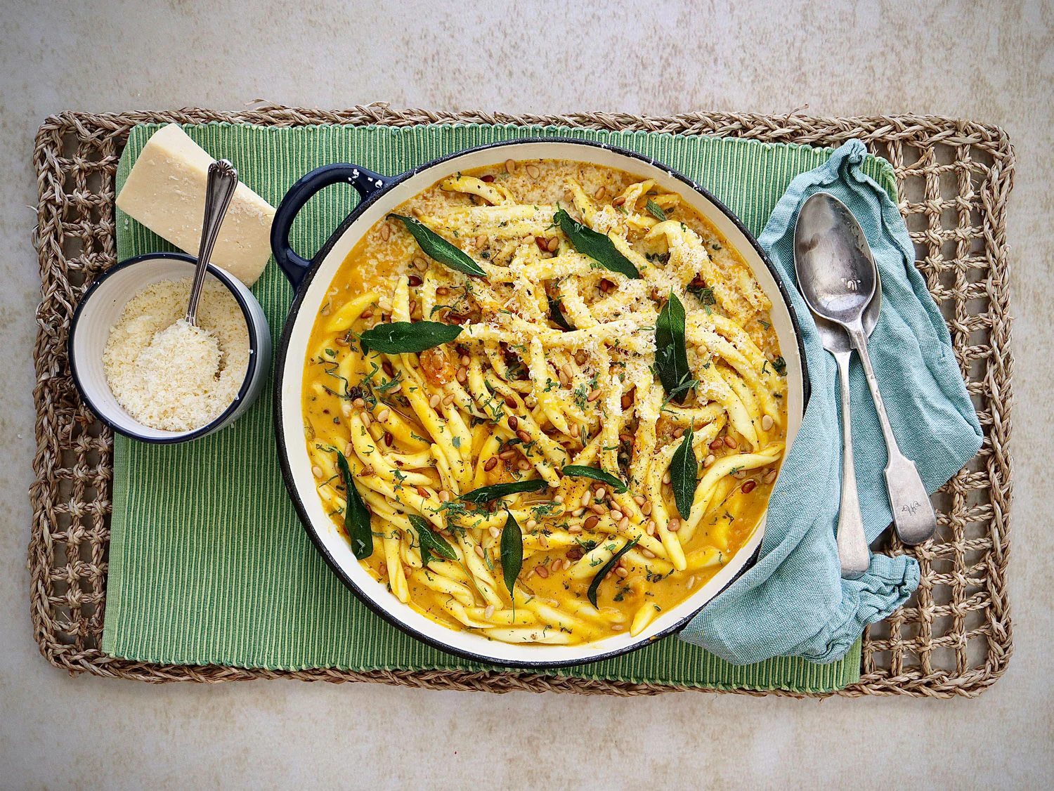 Maccheroni Pasta - with Pumpkin Sage and Pecorino - Image 2