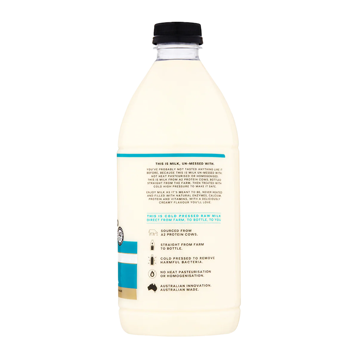 Made By Cow A2 Protein Cold Pressed Raw Milk 1.5L - Image 2