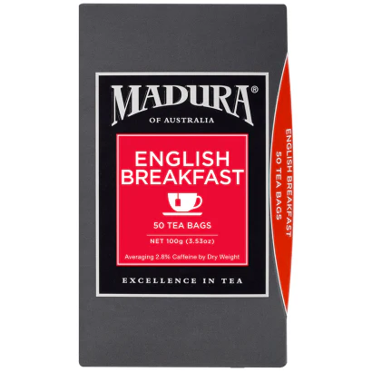Madura English Breakfast Teabags x50 100g