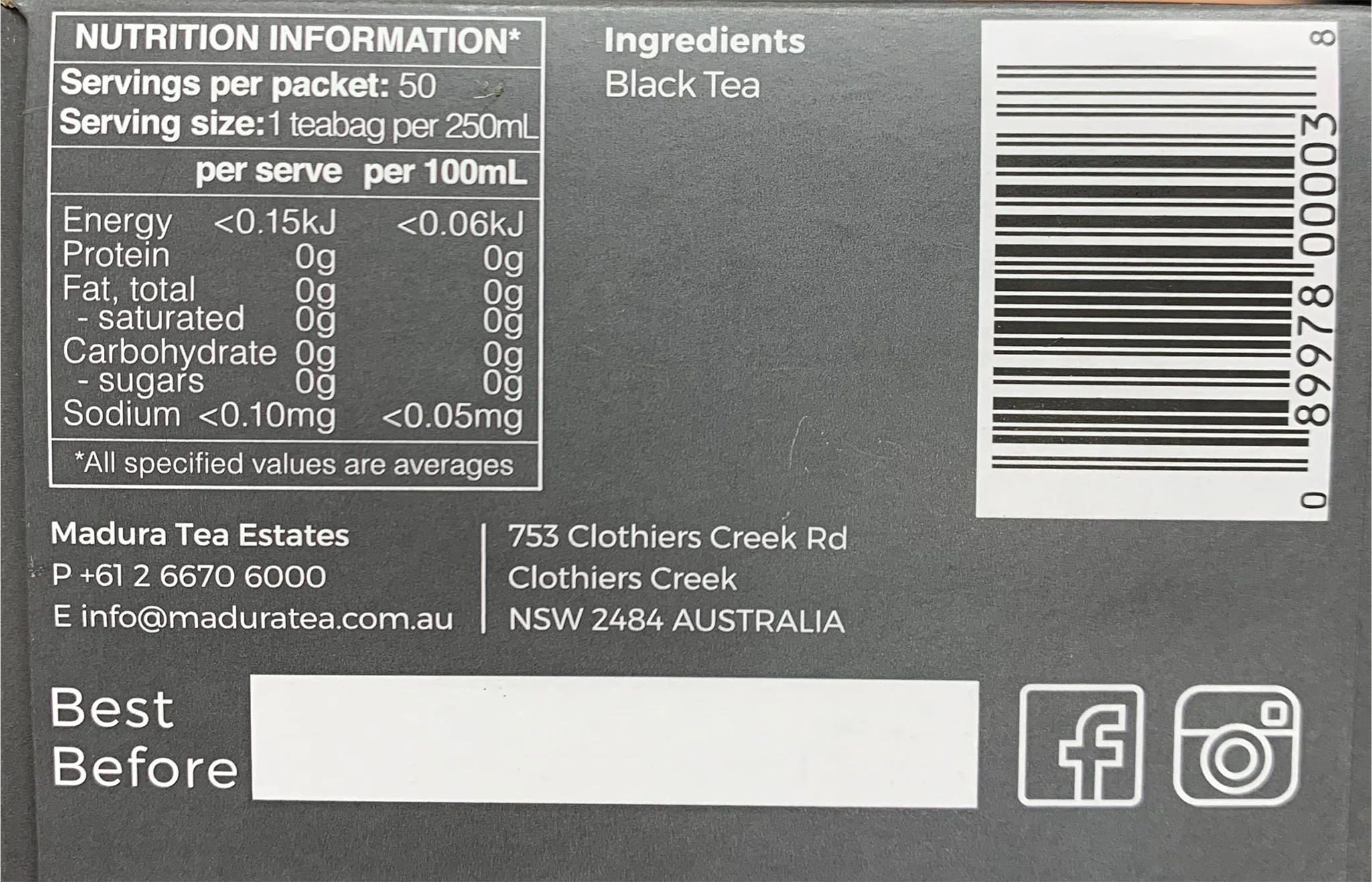 Madura Premium Blend Teabags x50 100g - Image 2