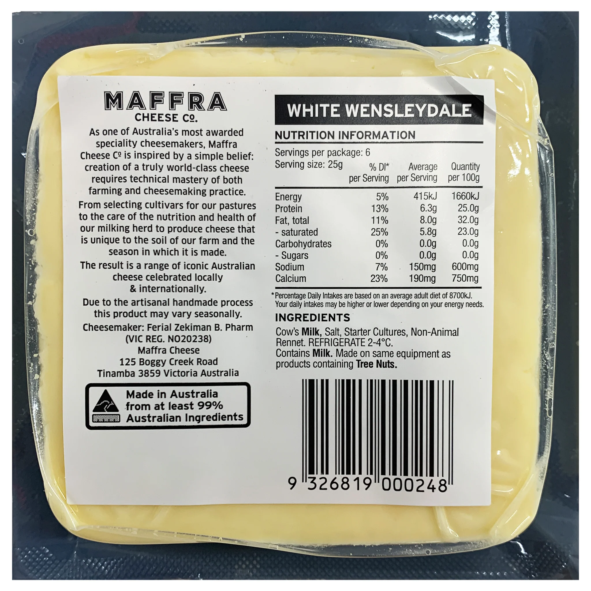 Maffra White Wensleydale 150g - Image 2