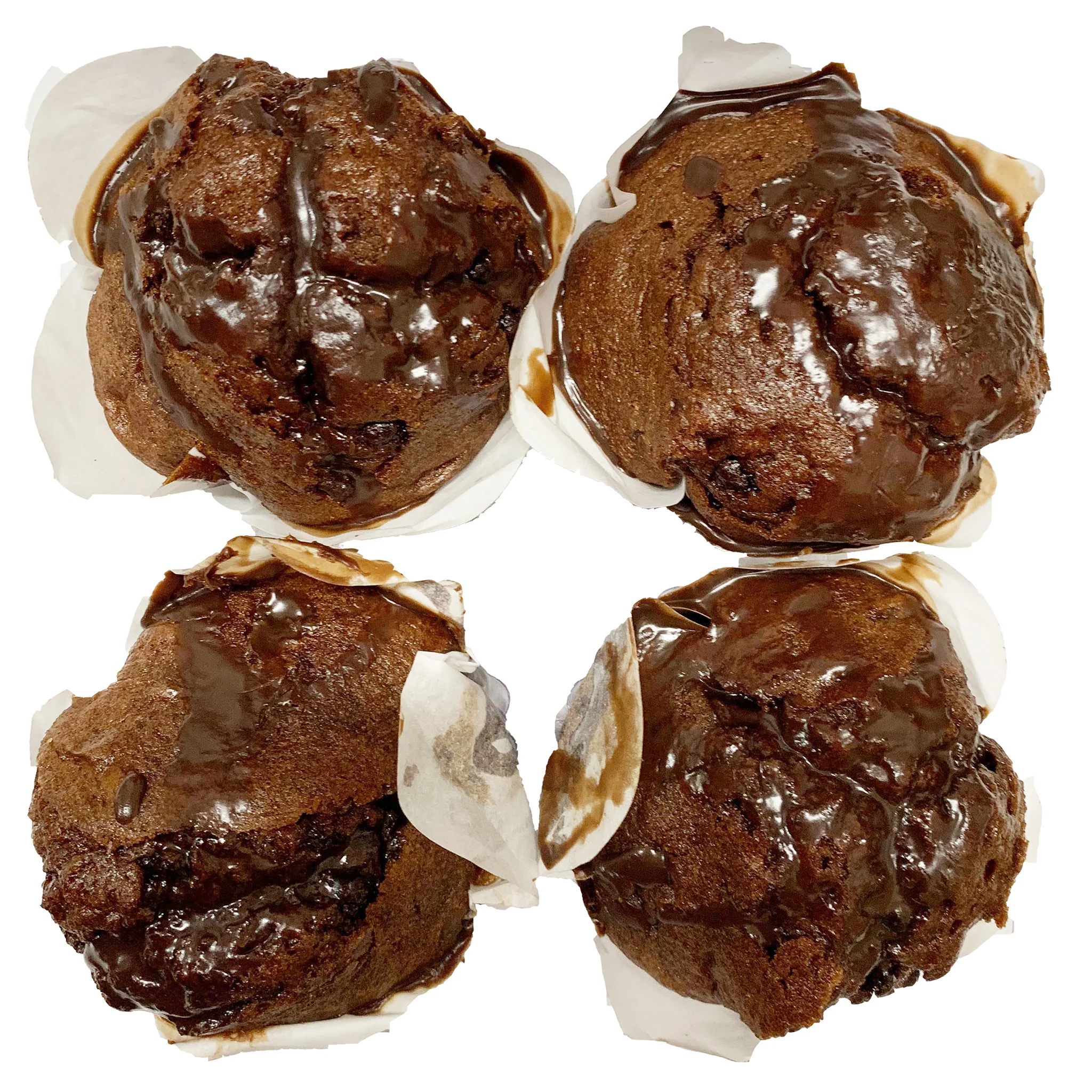 MamaKaz Bread Muffins Double Choc Chip x4 380g - Image 2