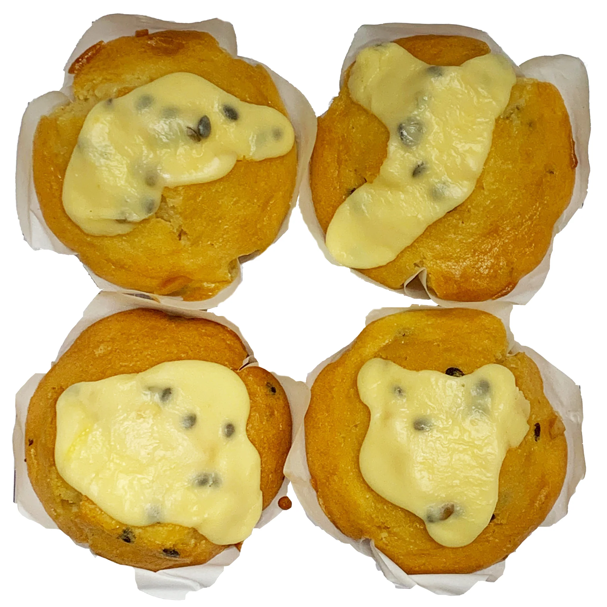 MamaKaz Bread Muffins Tropical Passionfruit x4 380g - Image 2
