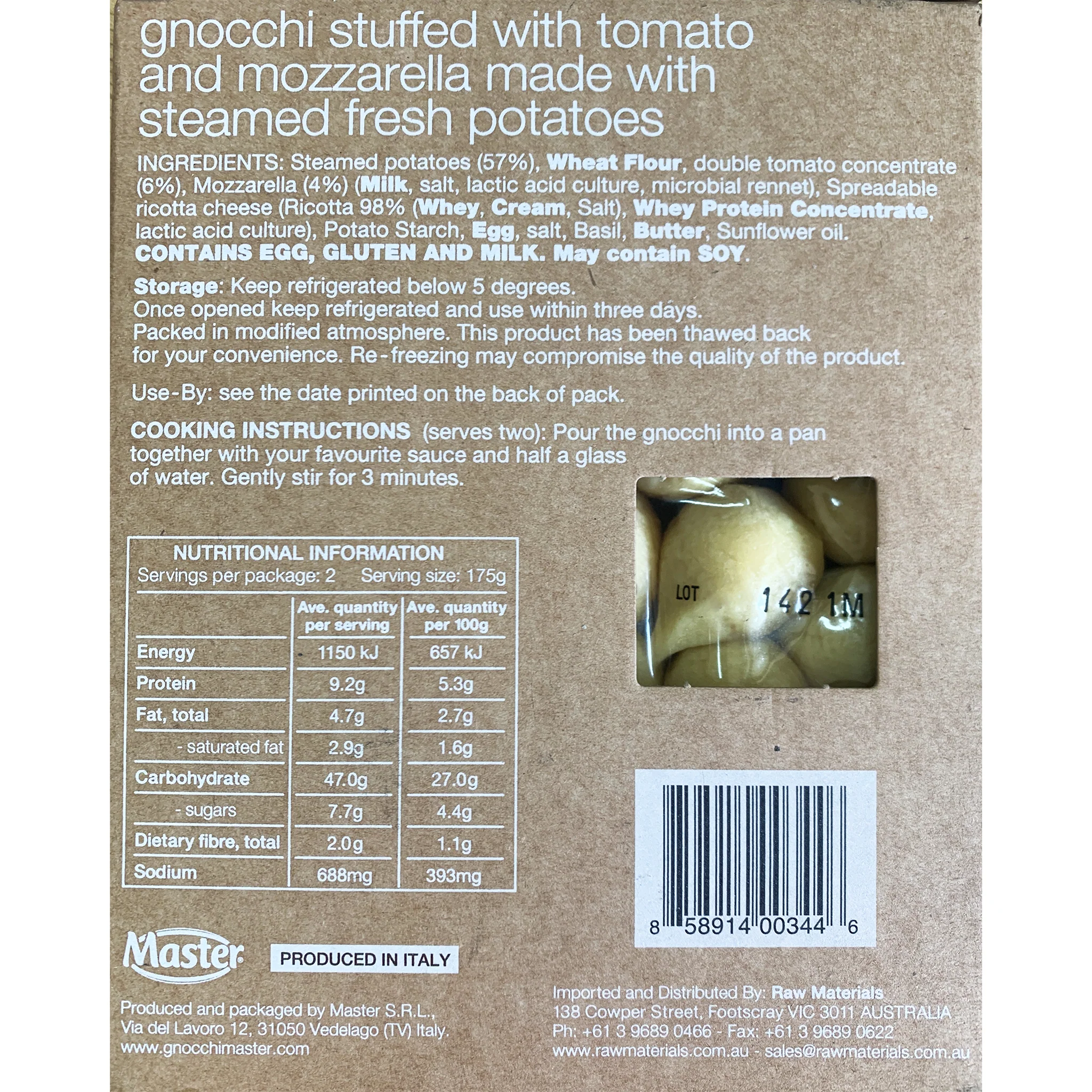 Mamma Emma Tomato Mozzarella Gnocchi 350g - Image 2